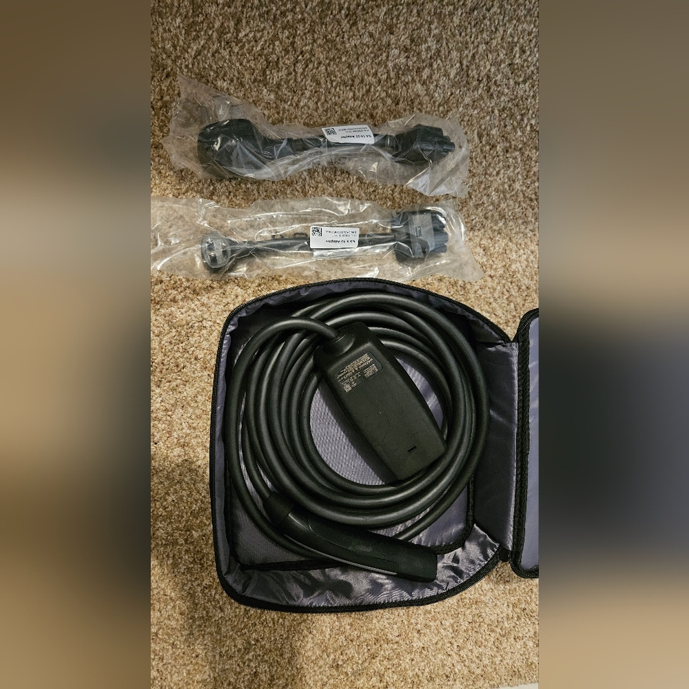 Tesla Mobile Connector charger and storage bag